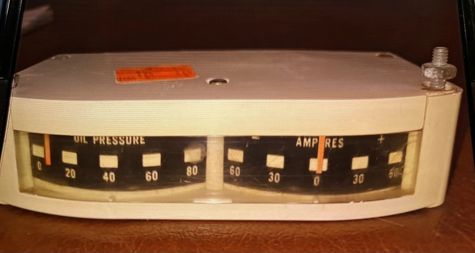 Classic Oil Pressure And Amp Gauge