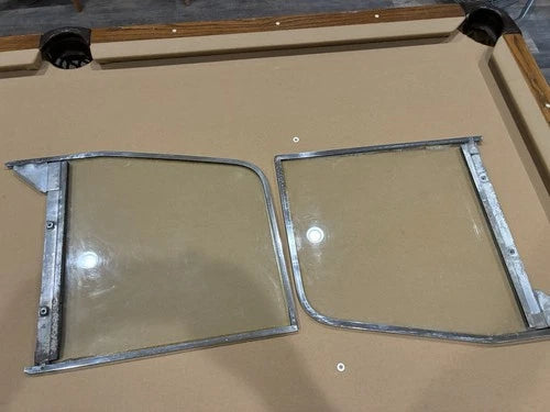 2 Door Glass Frame Assembly Chrome 1955-1959 Chevy Truck DAVES CLASSIC TRUCK PARTS