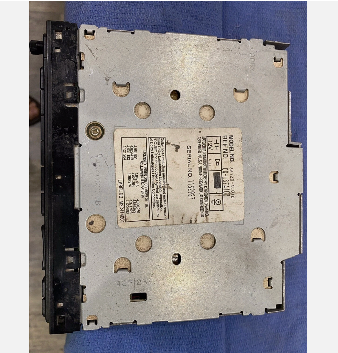 Toyota Original AM FM Radio With Cassette Model no 86120-ACO10 DAVES CLASSIC TRUCK PARTS