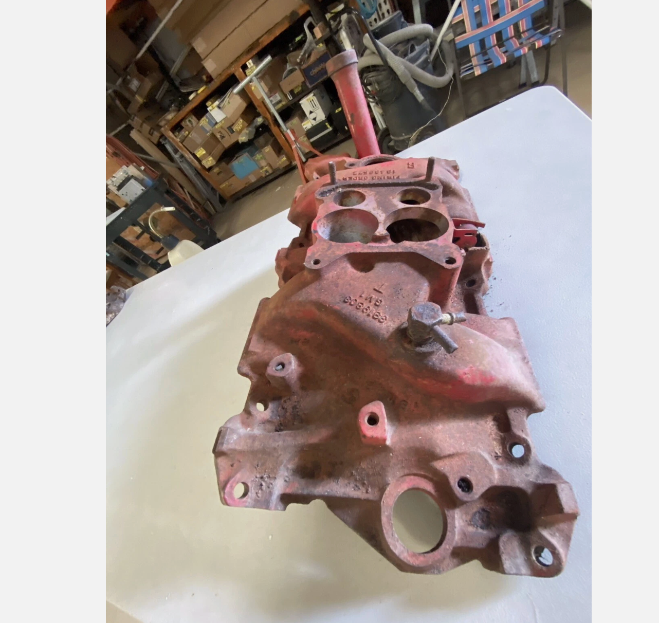 Chevy 4 barrel Intake Manifold Small Block DAVES CLASSIC TRUCK PARTS